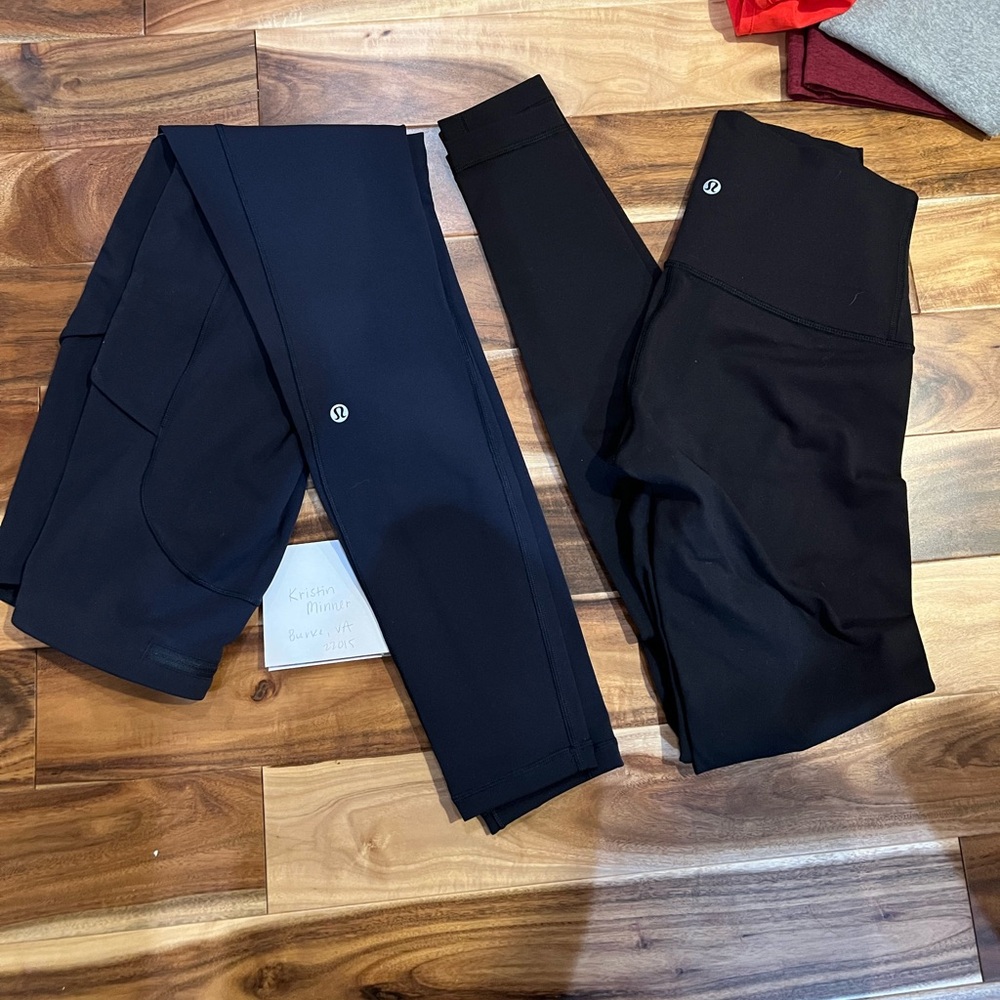 Lululemon Black and Navy Leggings